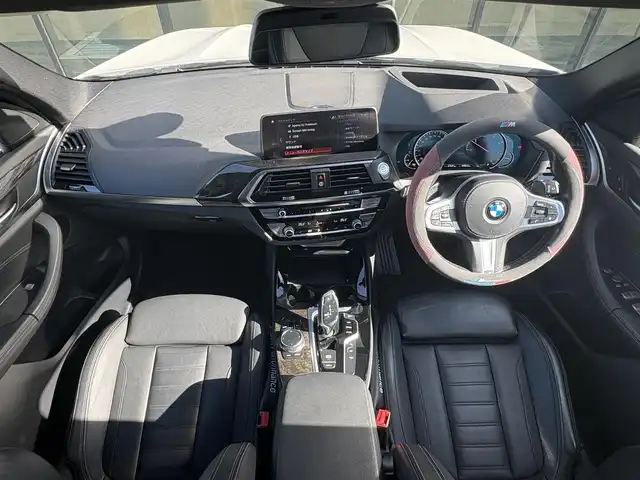 ＢＭＷ Ｘ３ xDrive20d Mスポーツ 石川県 2018(平30)年 4.8万km 白 ハイラインパッケージ/イノベーションパッケージ/黒革シート/純正ナビ/フルセグTV/全方位カメラ/ETC/アダプティブクルーズコントロール/ブラインドスポットモニター/置くだけ充電/全席シートヒーター/パワーシート（D+N席）/シートメモリー/パワーバックドア/ルーフレール/アンチロック・ブレーキ・システム/衝突被害軽減システム/横滑り防止装置/前後コーナーセンサー/レーンキープアシスト/盗難防止装置/ダウンヒルアシストコントロール/パーキングアシスト/アイドリングストップ/純正アルミホイール/スマートキー