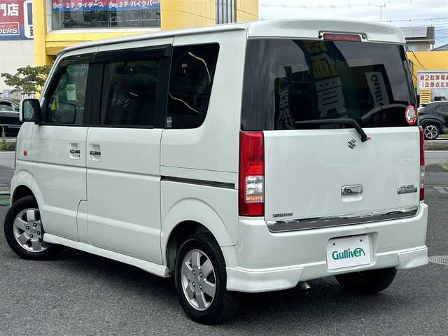 スズキ エブリィ ワゴン PZターボ 茨城県 2007(平19)年 8.7万km パールホワイト 社外ストラーダSDナビ/　（CD/DVD/フルセグ）/ターボ/ETC/片側パワースライドドア/前席パワーシート/純正フロアマット/フォグランプ/ドアバイザー/取扱説明書/スペアキー1本/スタットレス社外ホイール4本セットあり