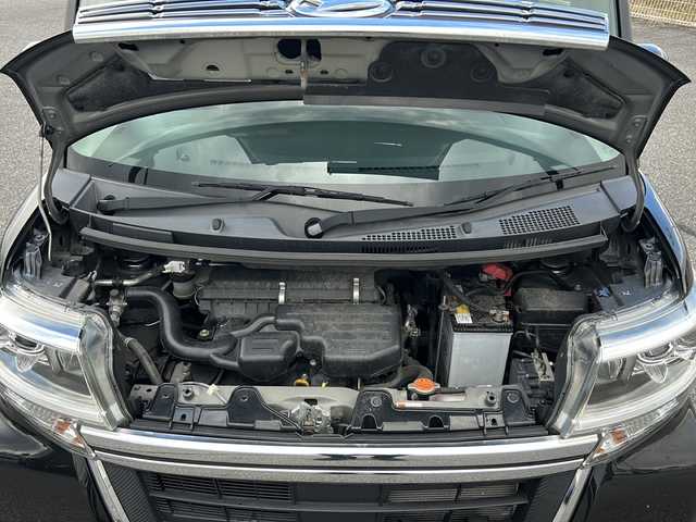 ダイハツ タント カスタム X トップED SA Ⅲ 富山県 2017(平29)年 3.9万km ブラックマイカメタリック 禁煙車/純正ナビ/バックカメラ/TV（フルセグ）/片側パワースライドドア/スマートキー/ハーフレザーシート/シートヒーター（運転席）/純正アルミホイール/純正フロアマット/プッシュスタート/オートマチックハイビーム/盗難防止装置/横滑り防止装置