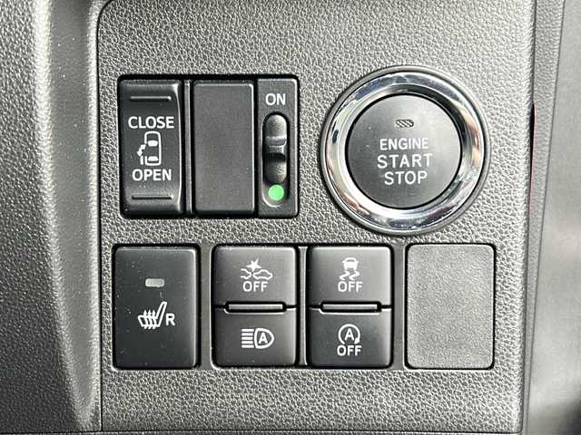 ダイハツ タント カスタム X トップED SA Ⅲ 富山県 2017(平29)年 3.9万km ブラックマイカメタリック 禁煙車/純正ナビ/バックカメラ/TV（フルセグ）/片側パワースライドドア/スマートキー/ハーフレザーシート/シートヒーター（運転席）/純正アルミホイール/純正フロアマット/プッシュスタート/オートマチックハイビーム/盗難防止装置/横滑り防止装置