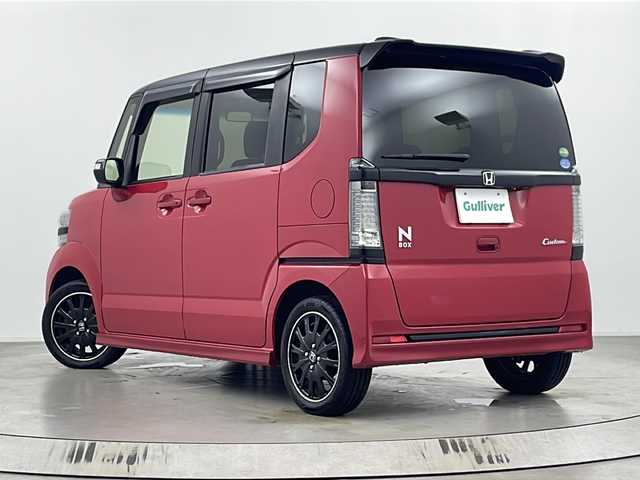 ホンダ Ｎ ＢＯＸ カスタム G ターボSSパッケージ 埼玉県 2017(平29)年 3.5万km 赤／黒 純正ナビ　VXM-174VFi/(Bluetooth/USB/CD/DVD/AM/FM)/地デジフルセグ/バックカメラ/ETC/クルーズコントロール/パドルシフト/運転席・助手席シートヒーター/車速連動バリアブル間欠ワイパー/あんしんパッケージ/・低速域衝突軽減ブレーキ/・誤発進抑制機能/・サイド・カーテンエアバッグ/360°スーパーUV・IRカットパッケージ/LEDフォグライト＋LEDポジションランプ＋フォグライトガーニッシュ/ロールサンシェード/両側パワースライドドア/プッシュスタート/ステアリングリモコン/ウィンカーミラー/純正フロアマット/純正ドアバイザー/純正15インチアルミホイール