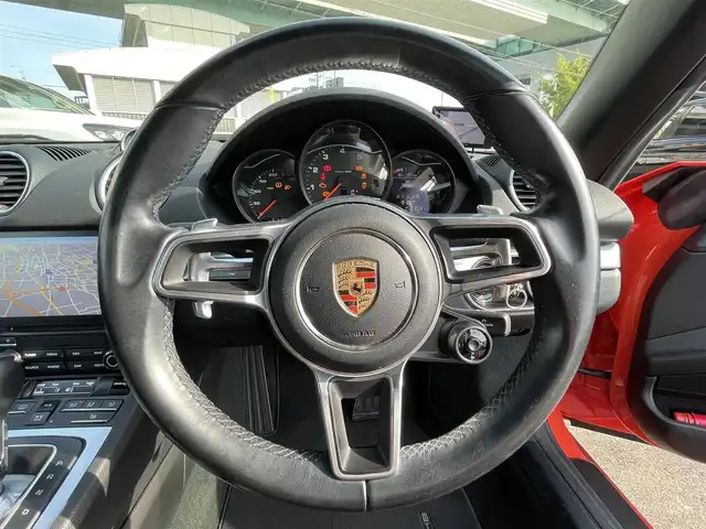 ポルシェ ７１８ボクスター 愛知県 2017(平29)年 6.2万km オレンジ スポーツクロノパッケージ/純正ナビ/BT/USB/AUX/バックカメラ/ETC/純正19インチAW/ハーフレザーシート/前席シートヒーター/オートライト/純正フロアマット/取説、保証書/スペアキー