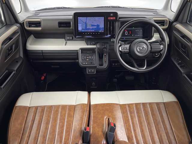 マツダ フレアワゴン XS 鹿児島県 2024(令6)年 0.7万km 黄 純正メモリナビ/(BT/Applecarplay/Androidoauto/AM/FM/フルセグTV)/衝突軽減ブレーキ/レーンキープアシスト/全方位カメラ/バックカメラ/両側パワースライドドア/前後コーナーセンサー/ツートンカラー/アイドリングストップ/ビルトインETC/前席シートヒーター/社外シートカバー/純正LEDヘッドライト/社外14インチアルミホイール/リアサーキュレーター/スペアキー