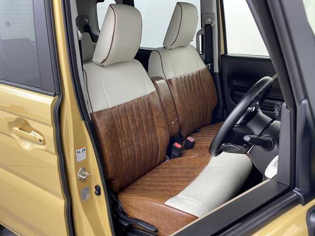 マツダ フレアワゴン XS 鹿児島県 2024(令6)年 0.7万km 黄 純正メモリナビ/(BT/Applecarplay/Androidoauto/AM/FM/フルセグTV)/衝突軽減ブレーキ/レーンキープアシスト/全方位カメラ/バックカメラ/両側パワースライドドア/前後コーナーセンサー/ツートンカラー/アイドリングストップ/ビルトインETC/前席シートヒーター/社外シートカバー/純正LEDヘッドライト/社外14インチアルミホイール/リアサーキュレーター/スペアキー
