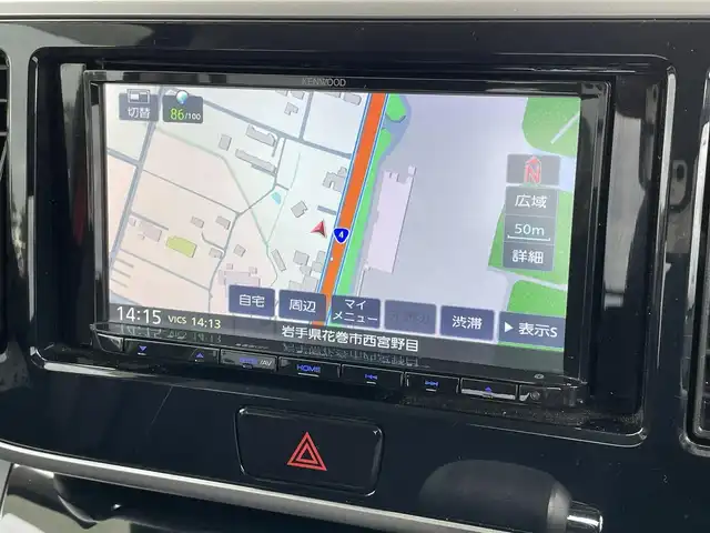日産 デイズ ルークス ハイウェイスターX 岩手県 2018(平30)年 5万km スパークリングレッド/ブラック 禁煙車/4WD/全方位カメラ/2列目サンシェード/運転席シートヒーター/片側パワースライドドア/純正ナビ/→ワンセグTV/Bluetooth/CD/DVD/FM/AM/バックカメラ/ステアリングスイッチ（ナビ連動）/衝突軽減システム/前後コーナーセンサー/横滑り防止装置/レーンキープアシスト/オートライト/HIDヘッドライト/オートハイビーム/フォグライト/〇プッシュスタート/〇電動格納ミラー/〇ウィンカーミラー/〇ドアバイザー/〇フロアマット/ETC/冬タイヤホイール車載/スペアキー