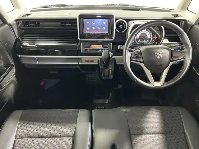 スズキ スペーシア カスタム HYBRID XS 大阪府 2018(平30)年 6.1万km ブルーイッシュブラックパール3 社外ナビTV 360カメラ 両側パワースライドドア ハーフレザー シートヒーター 衝突軽減ブレーキ レーンアシスト スマートキー プッシュスタート オートライト ドライブレコーダー ETC