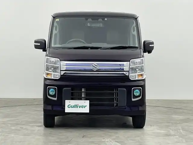 スズキ エブリィ ワゴン PZターボ スペシャル 群馬県 2022(令4)年 3.2万km ムーンライトバイオレットPM デュアルブレーキサポート 社外ナビ フルセグTV バックカメラ オートエアコン D席シートヒーター プッシュスタート 両側パワースライドドア オートステップ ミラー型ドラレコ LED ETC 禁煙車