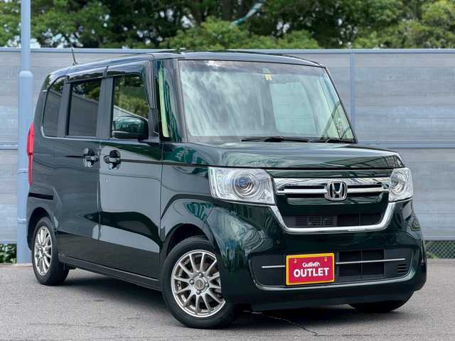 ホンダ Ｎ ＢＯＸ L 三重県 2023(令5)年 1.8万km ブリティッシュグリーンP ワンオーナー/ホンダセンシング/ギャザーズディスプレイオーデイオ(WX-211C)/バックカメラ/ドライブレコーダー/Wシートヒーター/LEDヘッドライト/パワースライドドア/レーダークルーズコントロール/ETC/スマートキー×2/ブレーキホールド/電動パーキングブレーキ/クリアランスソナー/純正フロアマット