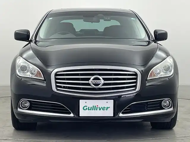 日産 シーマ ハイブリッド VIP G 群馬県 2012(平24)年 9.2万km スーパーブラック ＢＯＳＥサウンドシステム　サンルーフ　純正後席モニター　純正ナビ　バックカメラ　レザーシート　エアーシート　レザーステアリング　衝突被害軽減ブレーキ　アダプティブクルーズコントロール　ＥＴＣ　禁煙車