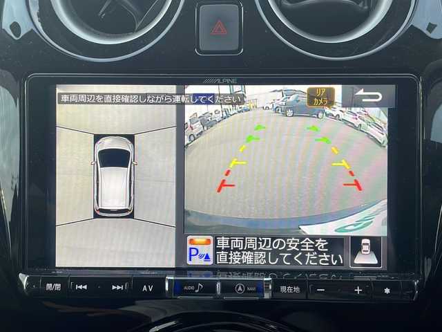 日産 ノート e－パワー X 山口県 2020(令2)年 4.1万km スーパーブラック アルパイン９型ナビ　/AM/FM/CD/DVD/Bluetooth/フルセグTV/バックカメラ　/クリアランスソナー　/オートクルーズコントロール　/純正フロアマット　/ＬＥＤオートライト　/レーンキープアシスト　/スペアキー　/衝突被害軽減ブレーキ　/ＥＴＣ　/ドラレコ/スマートキー