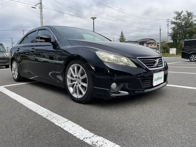 トヨタ マークＸ 350S 福島県 2011(平23)年 9.8万km ブラック 純正ナビ/BT/CD/DVD、フルセグTV/バックカメラ/スマートキー/プッシュスタート/ETC/純正フロアマット/パワーシート/オートライト/コーナーセンサー/パドルシフト/スポーツモード/スノーボード