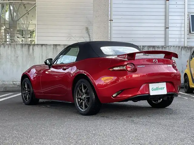 マツダ ロードスター S スペシャルパッケージ 宮城県 2016(平28)年 9.4万km ソウルレッドプレミアムメタリック マツダコネクトナビ/バックカメラ/セーフティパッケージ/・ブラインドスポットモニタリング（リア・クロストラフィックアラート機能付）/・ハイビームコントロールシステム/・アダプティブフロントライティングシステム/・車線逸脱警報システム/オートエグゼ製リアスポイラー＆ショートアンテナ/LEDヘッドライト/純正16インチアルミホイール＆ノーマルタイヤ/社外16インチアルミ＆スタッドレス別送/ETC/プッシュスタート/スマートキー/スペアキー/保証書