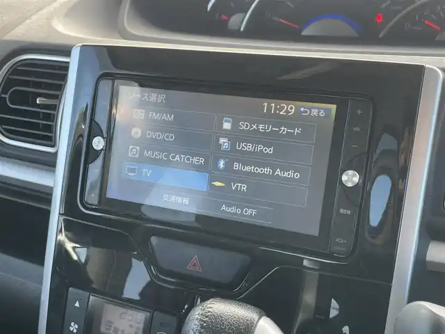 ダイハツ タント カスタム RS トップED SA 長崎県 2014(平26)年 9.6万km ブラックマイカメタリック (株)IDOMが運営する【じしゃロン長崎店】の自社ローン専用車両になりますこちらは現金またはオートローンご利用時の価格です。自社ローンご希望の方は別途その旨お申付け下さい/ナビ　/バックカメラ　/両側パワースライドドア　/ハーフレザーシート　/ＬＥＤヘッドライト　/オートライト　/フォグランプ　/電格ミラー　/衝突被害軽減ブレーキ　/Ｂｌｕｅｔｏｏｔｈ　/フルセグ