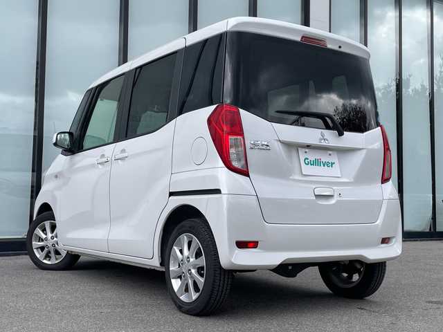 三菱 ｅＫスペース G スタイルエディション 大阪府 2016(平28)年 2.3万km シルキーホワイト 社外ナビ　ECLIPSEナビ/・フルセグTV/CD/DVD/ラジオ/主要装備/・アイドリングストップ/・衝突被害軽減ブレーキシステム/・横滑り防止装置/・両側パワースライドドア/・D席シートヒーター/・ベンチシート/・ヘッドライトレベライザー/・手動防眩ルームミラー/・ハロゲンヘッドライト/・純正フロアマット/・純正AW/・ドライブレコーダー/・ETC