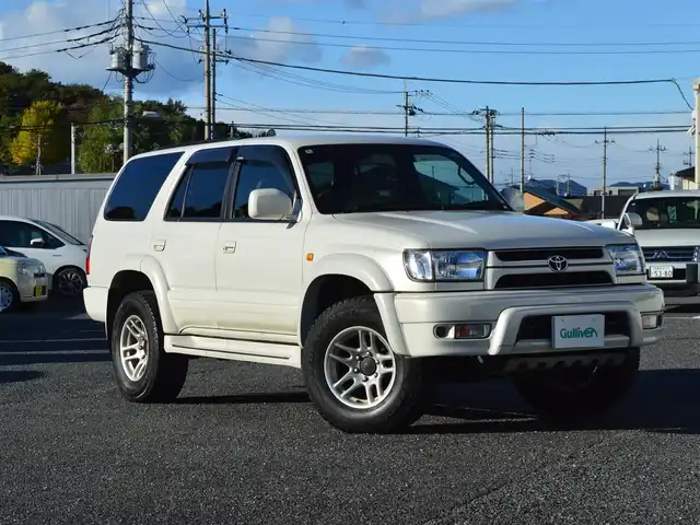 トヨタ ハイラックス サーフ SSR－X ホワイトプレミアム 栃木県 2002(平14)年 10.4万km 白Ⅱ ワンオーナー/ディーラー点検記録簿/[H17.19.27.29.31.R3.5.7]/パートタイム4WD/純正オーディオ/[AM/FM/CD]/ABS/パワーバックドアリアウィンドゥ/100V電源/ツイータースピーカー/フラットシート/ドアバイザー/純正マット/純正アルミホイール[265/70/16]×4/取扱説明書/保証書
