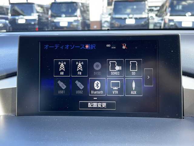レクサス ＮＸ 300h Fスポーツ 沖縄県 2016(平28)年 9.6万km ホワイトノーヴァガラスフレーク メーカーオプションナビ/フルセグＴＶ/オーディオ（Ｂｌｕｅｔｏｏｔｈ、ＤＶＤ、ＣＤ、ＳＤ）/パワーバックドア/サンルーフ/バック／サイドカメラ/レザーシート/レーダークルーズコントロール/電動メモリーシート/LEDヘッドライト/フォグライト