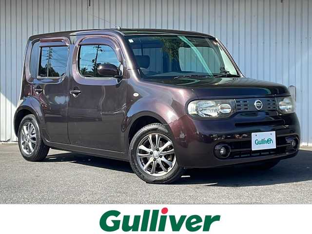 日産 キューブ 15X Vセレクション 長野県 2015(平27)年 10.5万km ビターショコラ ストラーダメモリナビフルセグTV/bluetooth/バックカメラ/社外15インチアルミ/社外アルミ冬タイヤ積込/プッシュスタート /インテリジェントキー/保証書・取説/スペアキー