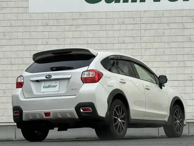 スバル インプレッサ ＸＶ 2．0i－L アイサイト 岩手県 2014(平26)年 8.7万km サテンホワイトパール 禁煙車/ワンオーナー/4WD/DISTONE SOUND/追従型クルーズコントロール/純正ナビ/→フルセグTV/Bluetooth/CD/DVD/FM/AM/バックカメラ/ステアリングスイッチ/横滑り防止装置/レーンキープアシスト/衝突軽減システム/オートライト/フォグライト/〇プッシュスタート/〇パドルシフト/〇アルミペダル/〇電動格納ミラー/〇ウィンカーミラー/〇ドアバイザー/〇フロアマット/〇シガーソケット/〇スマートキー/前後ドライブレコーダー/ETC