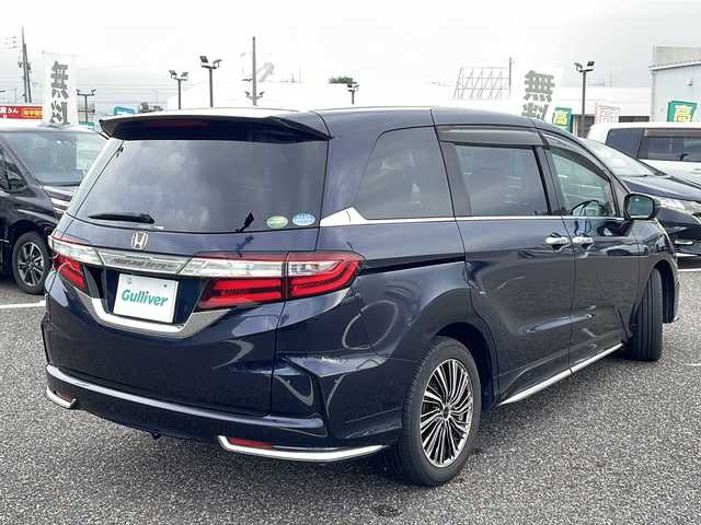 ホンダ オデッセイ アブソルート EX 島根県 2014(平26)年 5.4万km プレミアムヴィーナスブラックP 純正ナビ/４WD/フルセグTV（AM/CD/DVD）/ドライブレコーダー/後席モニター/ホンダセンシング/　レーンキープアシスト/　レーダークルーズコントロール/両側パワースライドドア/ハーフレザーシート/運転席パワーシート/アラウンドビューモニター/ブラインドスポットモニター/オートライト/LEDヘッドライト/ビルトインETC/アイドリングストップ