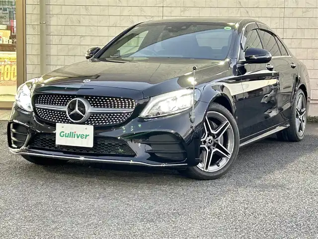 メルセデス・ベンツ Ｃ２２０ｄ アバンギャルド　AMGライン 大分県 2019(平31)年 0.4万km オブシディアンブラック 〇ワンオーナー/〇革シート/〇純正メーカーナビ/　ラジオ・BT・USB・フルセグ/〇バックカメラ/〇ETC/〇パドルシフト/〇ステアリングスイッチ/〇革巻きステアリング/〇ACC/〇LKA/〇BSM/〇前後ドライブレコーダー/〇前席パワーシート/〇前席3wayメモリーシート/〇前席シートヒーター/〇社外レーダー/〇アイドリングストップ/〇純正LEDヘッドライト/〇バックフォグ/〇アテンションアシスト/〇コーナーポール/〇保証書/〇取扱説明書