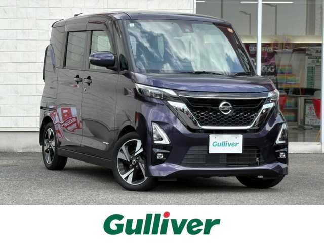 日産 ルークス HWS Gターボ プロパイロットED 山口県 2021(令3)年 4.3万km アメジストパープル 純正ナビ/DVD/BT/SD/FM/AM/ETC/前方ドライブレコーダー/両側パワースライド/クルーズコントロール/コーナーセンサー/フォグランプ/バックカメラ/全周囲カメラ/バックカメラ/電動格納ミラー/ドアバイザー