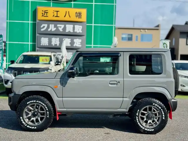 スズキ ジムニー XC 滋賀県 2025(令7)年 0.1万km未満 ミディアムグレー ワンオーナー/イクリプスフルセグナビ/　フルセグ Bluetooth CD DVD SDREC AM FM/バックカメラ/デュアルセンサーブレーキサポート/誤発進抑制機能/車線逸脱警報機能/ふらつき警報機能/ハイビームアシスト/先行車発進お知らせ機能/標識認識機能/エマージェンシーストップシグナル/オートライトシステム/ライト自動消灯システム/ヒーテッドドアミラー/純正LEDヘッドライト/TOYOオープンカントリーR/T/純正16インチアルミ/純正マッドフラップ/純正フロアマット/スマートキー×2/プッシュスタート/保証書/取説/