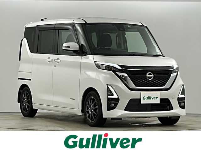 日産 ルークス HWS Gターボ プロパイロットED 愛知県 2020(令2)年 4.3万km ホワイトパール 禁煙車/ターボ/純正9インチナビ/（CD/DVD/Bluetooth/フルセグTV/AM/FM)/全方位カメラ/プロパイロット/レーンキープアシスト/追従式クルーズコントロール/オートマチックハイビーム/両側パワースライドドア/ETC/純正ドライブレコーダー/LEDヘッドライト/純正アルミホイール付きスペアタイヤ有/アイドリングストップ