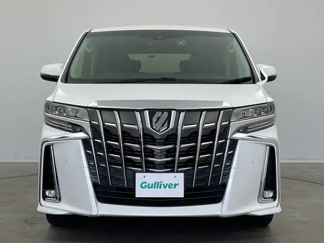 トヨタ アルファード S Cパッケージ 新潟県 2019(令1)年 4.8万km ホワイトパールクリスタルシャイン プリクラッシュセーフティ/レーダークルーズコントロール/レーンキープアシスト/ＢＳＭ/ディーラー7インチナビ（Bluetooth/CD/AUX/フルセグTV/SD）/バックカメラ/3眼LEDヘッドランプ/デジタルインナーミラー/D＋N席（シートセット/シートヒーター/シートベンチレーション）/パワーバックドア/純正AW(235/50/R18)/トヨタ製ドラレコ前後（ウルトラワイドLCD）/スペアキー１本