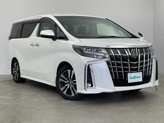 トヨタ アルファード S Cパッケージ 新潟県 2019(令1)年 4.8万km ホワイトパールクリスタルシャイン プリクラッシュセーフティ/レーダークルーズコントロール/レーンキープアシスト/ＢＳＭ/ディーラー7インチナビ（Bluetooth/CD/AUX/フルセグTV/SD）/バックカメラ/3眼LEDヘッドランプ/デジタルインナーミラー/D＋N席（シートセット/シートヒーター/シートベンチレーション）/パワーバックドア/純正AW(235/50/R18)/トヨタ製ドラレコ前後（ウルトラワイドLCD）/スペアキー１本