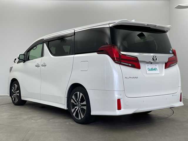 トヨタ アルファード S Cパッケージ 新潟県 2019(令1)年 4.8万km ホワイトパールクリスタルシャイン プリクラッシュセーフティ/レーダークルーズコントロール/レーンキープアシスト/ＢＳＭ/ディーラー7インチナビ（Bluetooth/CD/AUX/フルセグTV/SD）/バックカメラ/3眼LEDヘッドランプ/デジタルインナーミラー/D＋N席（シートセット/シートヒーター/シートベンチレーション）/パワーバックドア/純正AW(235/50/R18)/トヨタ製ドラレコ前後（ウルトラワイドLCD）/スペアキー１本