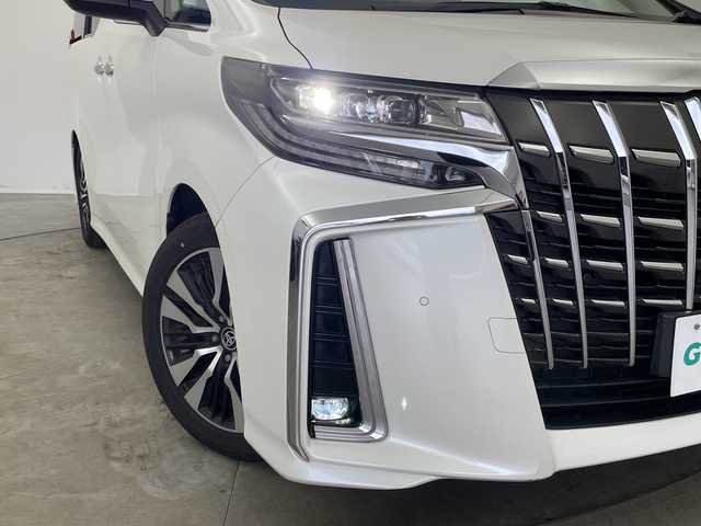 トヨタ アルファード S Cパッケージ 新潟県 2019(令1)年 4.8万km ホワイトパールクリスタルシャイン プリクラッシュセーフティ/レーダークルーズコントロール/レーンキープアシスト/ＢＳＭ/ディーラー7インチナビ（Bluetooth/CD/AUX/フルセグTV/SD）/バックカメラ/3眼LEDヘッドランプ/デジタルインナーミラー/D＋N席（シートセット/シートヒーター/シートベンチレーション）/パワーバックドア/純正AW(235/50/R18)/トヨタ製ドラレコ前後（ウルトラワイドLCD）/スペアキー１本