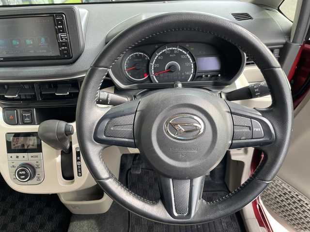 ダイハツ ムーヴ X ターボ SAⅢ 愛知県 2020(令2)年 5.9万km ファイアークォーツレッドM スマートアシストIII　/純正ナビ　/シートヒーター　/純正ＡＷ　/レーンキープ　/オートマチックハイビーム/スマートキー　/プッシュスタート　/電動格納ミラー　/ドアバイザー　/衝突軽減　/ＴＶ　/ＣＤ　/ＤＶＤ　/ＵＳＢ　/ＢＴ