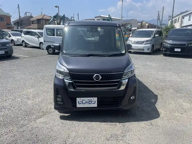日産 デイズ ルークス ハイウェイスターX 神奈川県 2019(令1)年 6.1万km プレミアムパープルP (株)IDOMが運営する【じしゃロン秦野店】の自社ローン専用車両になりますこちらは現金またはオートローンご利用時の価格です。自社ローンご希望の方は別途その旨お申付け下さい/エマージェンシーブレーキ/踏み間違い防止アシスト/純正ナビ/　CD/DVD/BT/フルセグ/SD/アラウンドビューモニター/片側パワースライドドア/LEDオートライト/社外14インチアルミホイール/アイドリングストップ/後席サーキュレーター/純正AWサマータイヤ積み込み/スマートキー