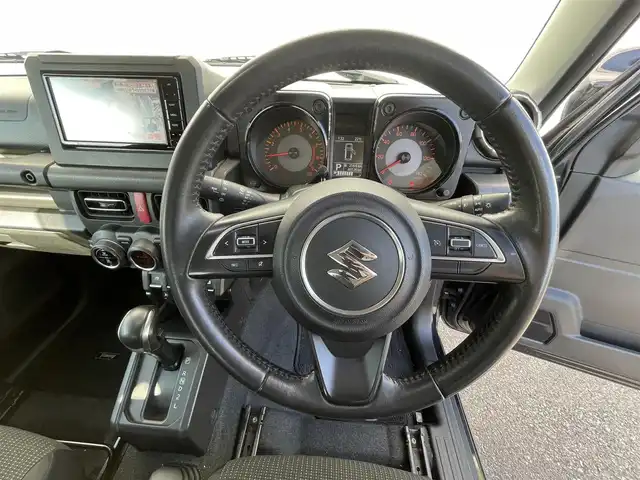 スズキ ジムニー XC 千葉県 2018(平30)年 4.7万km ブルーイッシュブラックパール3 純正ナビ/バックカメラ/ビルトインＥＴＣ/クルーズコントロール/ＵＳＢソケット/前席シートヒーター/ＬＥＤヘッドライト/オートライト/衝突軽減ブレーキ/横滑り防止装置/プッシュスタート/スマートキー