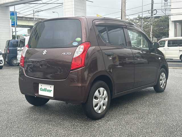 スズキ アルト F 沖縄県 2012(平24)年 5.3万km マルーンブラウンパール 社外ナビ　/（ＡＭ／ＦＭ／ＣＤ）　/ワンセグＴＶ　/純正フロアマット　/ＥＴＣ　/オートエアコン　/ハロゲンヘッドライト　/ベンチシート　/ＵＳＢ入力端子