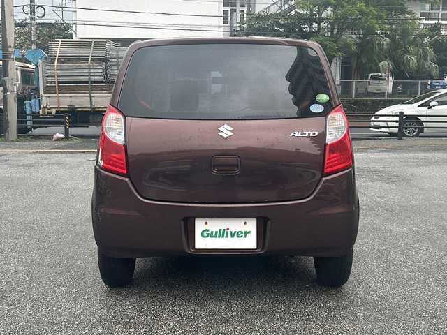 スズキ アルト F 沖縄県 2012(平24)年 5.3万km マルーンブラウンパール 社外ナビ　/（ＡＭ／ＦＭ／ＣＤ）　/ワンセグＴＶ　/純正フロアマット　/ＥＴＣ　/オートエアコン　/ハロゲンヘッドライト　/ベンチシート　/ＵＳＢ入力端子