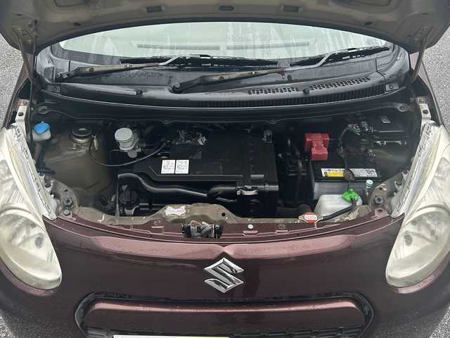 スズキ アルト F 沖縄県 2012(平24)年 5.3万km マルーンブラウンパール 社外ナビ　/（ＡＭ／ＦＭ／ＣＤ）　/ワンセグＴＶ　/純正フロアマット　/ＥＴＣ　/オートエアコン　/ハロゲンヘッドライト　/ベンチシート　/ＵＳＢ入力端子