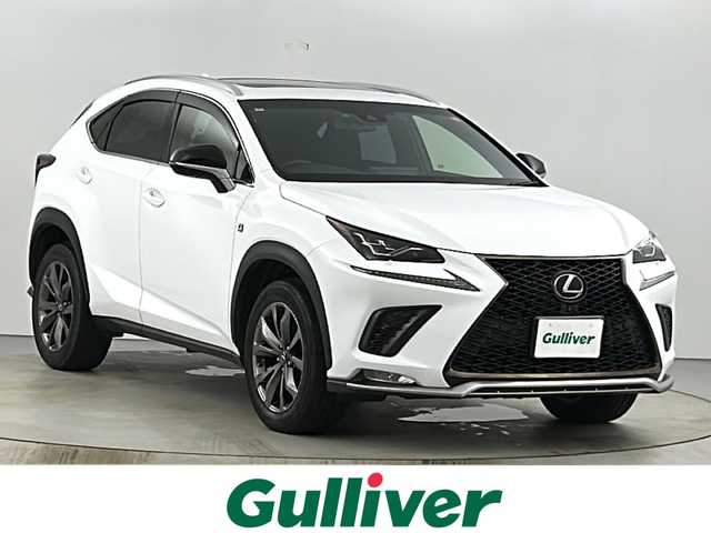 レクサス ＮＸ 300 Fスポーツ 愛知県 2018(平30)年 3.1万km ソニッククォーツ ワンオーナー/禁煙車/純正10.3インチナビ/（DVD/CD/Bluetooth/ApplCarPlay/AndroidAuto/フルセグTV/AM/FM)/ムーンルーフ/シーケンシャルウインカー/レクサスセーフティセンス/・プリクラッシュセーフティ/・レーントレーシングアシスト/・レーダークルーズコントロール/・オートマチックハイビーム/・先行車発信お知らせ機能/クリアランスソナー/ブラインドスポットモニター/ETC2.0/ドライブレコーダー/本革シート/パワーシート/メモリシート/シートヒーター/エアシート/パドルシフト/ステアリングヒーター/3眼式LEDヘッドライト/純正アルミホイール/スマートキー/スペアキー有/純正フロアマット/トノカバー/ルーフレール