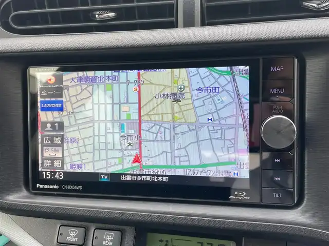 トヨタ アクア S 島根県 2012(平24)年 18.1万km シルバーM ビルトインETC /アイドリングストップ　/プッシュスタート　/スマートキー　/オートライト　/純正フロアマット