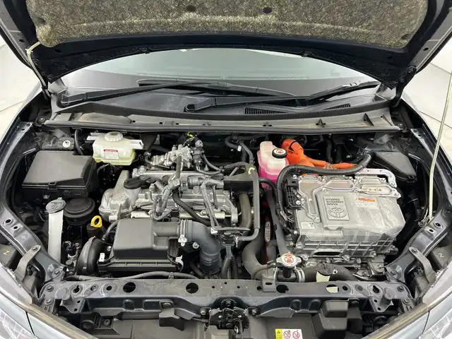 トヨタ カローラ フィールダー ハイブリッドG ダブルバイビー 愛知県 2019(平31)年 2.1万km ブラッキッシュアゲハガラスフレーク ホワイトインテリア/・ホワイト合皮シート/・ホワイト専用インパネ加飾/・ホワイト専用アームレスト/前席シートヒーター/純正7インチナビ/（ＤＶＤ/ＣＤ/フルセグ/Bluetooth/ＦＭ/ＡＭ）/セーフティセンス/・プリクラッシュセーフティ/・レーンディパーチャーアラート/・オートマチックハイビーム/バックカメラ/純正16インチアルミホイール/スマートキー/プッシュスタート/ＬＥＤライト/ナノイー/純正１６インチＡＷ/クルーズコントロール/純正フロアマット/ＥＴＣ