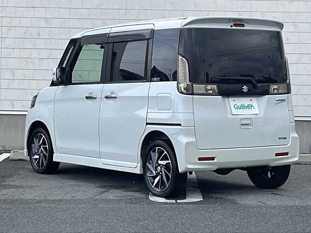 スズキ スペーシア カスタム XS 山形県 2016(平28)年 8.5万km クリスタルホワイトP 純正ナビ(CD.BT.AUX.USB)/全方位カメラ/フルセグ/両側パワースライドドア/シートヒーター/キセノンライト/プッシュスタート/スマートキーｘ２