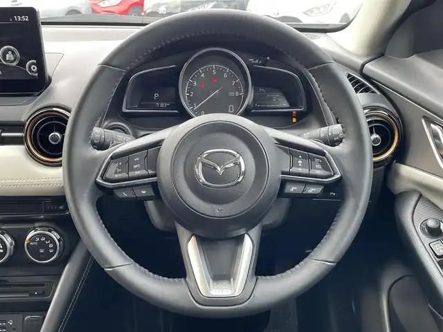 マツダ ＣＸ－３ 15S スーパー エッジー 島根県 2023(令5)年 0.8万km ベージュ 登録時走行距離　7183km/ワンオーナー/純正ナビ/（Bluetooth/AM/FM/CD/DVD)/フルセグテレビ/アラウンドビューモニター/レーダークルーズコントロール/ブラインドスポットモニター/パワーシート（D席）/シートヒーター（DN席）/メモリシート/ハーフレザー/ステアリングヒーター/ヘッドアップディスプレイ/衝突軽減ブレーキ/車線逸脱警報/コーナーセンサー/純正アルミ１８インチ/・カラーコード　４８S