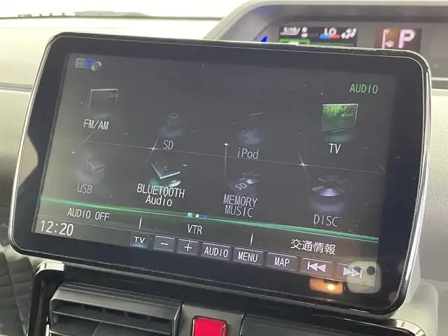 ダイハツ タント カスタム RS セレクション 群馬県 2020(令2)年 4.1万km ブラックマイカメタリック 社外ナビ９インチ　バックカメラ　シートヒーター　レーダークルーズコントロール　レーンキープアシスト　プリクラッシュセーフティ　両側パワースライドドア　ドライブレコーダー　ＥＴＣ　ＬＥＤライト　禁煙車