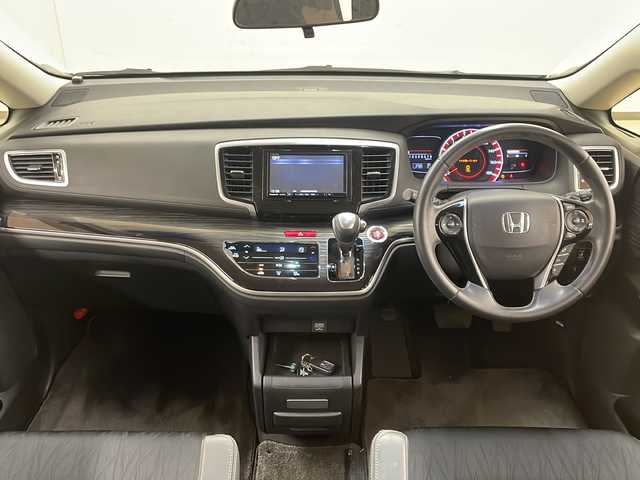ホンダ オデッセイ アブソルート 道央・札幌 2015(平27)年 3.3万km クリスタルブラックパール HONDAセンシング/ACC/自動ブレーキ/LKAS/ステアリングアシスト/社外ナビ　ストラーダCN-RS01D/フルセグTV/Bluetooth/左右電動スライドドア/アイドリングストップ/電動ラインコントロール/ECON/TEIN車高調/EDFCII/純正フロアマット/オートライト/サイドミラーヒーター/ETC/ドアバイザー