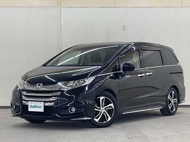 ホンダ オデッセイ アブソルート 道央・札幌 2015(平27)年 3.3万km クリスタルブラックパール HONDAセンシング/ACC/自動ブレーキ/LKAS/ステアリングアシスト/社外ナビ　ストラーダCN-RS01D/フルセグTV/Bluetooth/左右電動スライドドア/アイドリングストップ/電動ラインコントロール/ECON/TEIN車高調/EDFCII/純正フロアマット/オートライト/サイドミラーヒーター/ETC/ドアバイザー