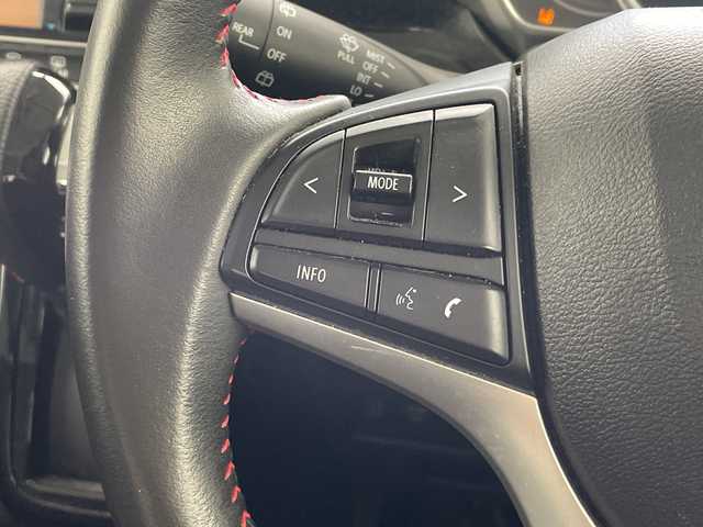 スズキ スペーシア カスタム HYBRID XS 沖縄県 2018(平30)年 6.8万km ピュアホワイトP 純正ディスプレイオーディオ（PVH-9300DVSZS）　　/DVD　/ＡＵＸ　/Ｂｌｕｅｔｏｏｔｈ　/ＥＴＣ/ハーフレザーシート　/両側パワースライドドア　/コーナーセンサー　/シートヒーター　/ＬＥＤヘッドライト　/オートライト/横滑り防止装置　/純正フロアマット/純正15インチアルミホイール