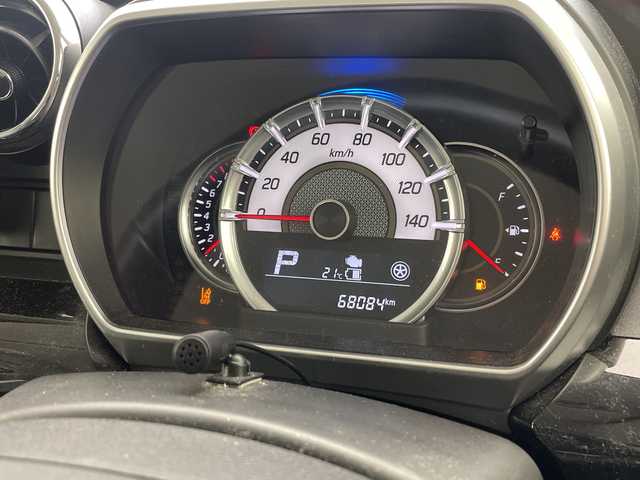 スズキ スペーシア カスタム HYBRID XS 沖縄県 2018(平30)年 6.8万km ピュアホワイトP 純正ディスプレイオーディオ（PVH-9300DVSZS）　　/DVD　/ＡＵＸ　/Ｂｌｕｅｔｏｏｔｈ　/ＥＴＣ/ハーフレザーシート　/両側パワースライドドア　/コーナーセンサー　/シートヒーター　/ＬＥＤヘッドライト　/オートライト/横滑り防止装置　/純正フロアマット/純正15インチアルミホイール