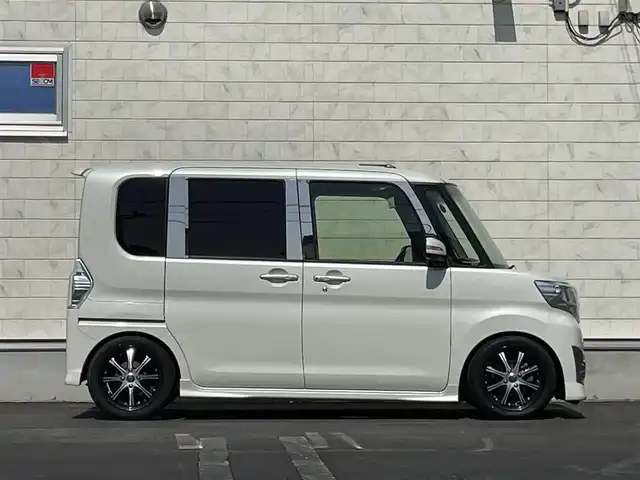 ダイハツ タント カスタム RS SA 長野県 2015(平27)年 8.5万km パールホワイトⅢ (株)IDOMが運営する【じしゃロン長野店】の自社ローン専用車両になります。こちらは現金またはオートローンご利用時の価格です。自社ローンご希望の方は別途その旨お申付け下さい /社外SDナビ/（フルセグTV/Bluetooth接続/CD/DVD）/両側パワースライドドア/バックカメラ/ETC/プッシュスタート＆スマートキー/オートライト/LEDヘッドライト