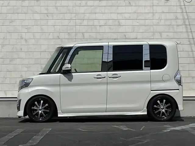 ダイハツ タント カスタム RS SA 長野県 2015(平27)年 8.5万km パールホワイトⅢ (株)IDOMが運営する【じしゃロン長野店】の自社ローン専用車両になります。こちらは現金またはオートローンご利用時の価格です。自社ローンご希望の方は別途その旨お申付け下さい /社外SDナビ/（フルセグTV/Bluetooth接続/CD/DVD）/両側パワースライドドア/バックカメラ/ETC/プッシュスタート＆スマートキー/オートライト/LEDヘッドライト