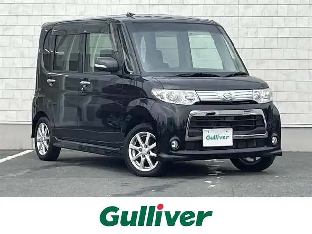 ダイハツ タント カスタム X スペシャル 愛知県 2013(平25)年 7.1万km ブラックマイカメタリック ストラーダ製SDメモリーナビ/フルセグTV/CD/DVD再生/ミュージックサーバー（SD録音）/Bluetooth接続/純正14インチアルミホイール/純正HIDヘッドライト/スマートキー/オートエアコン/純正フロアマット/電動格納ミラー/助手席側パワースライドドア